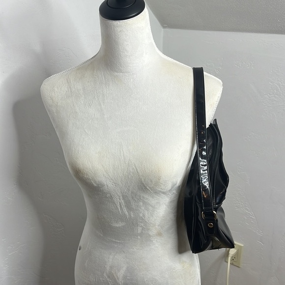 Etienne Angier Shiny Black Shoulder Bag MCB4197J - Picture 10 of 10